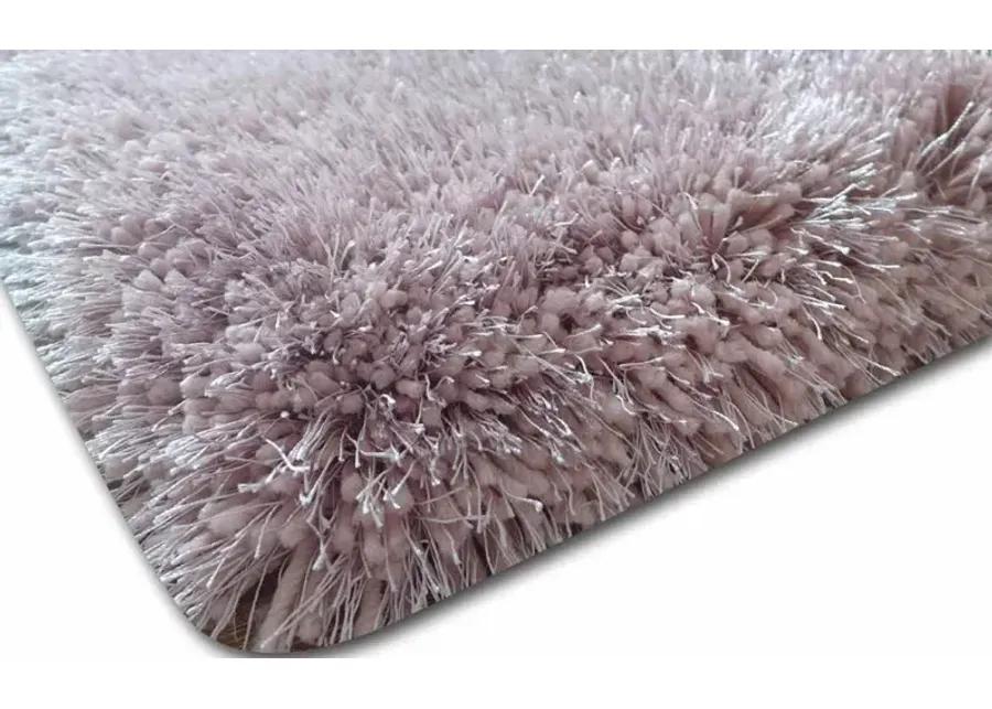 Shaggy Viscose 8 x 10 Dusty Pink Shag Rug