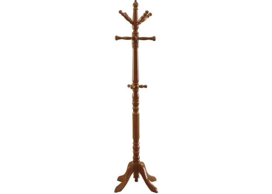 Oak Wood Traditional Coat Rack