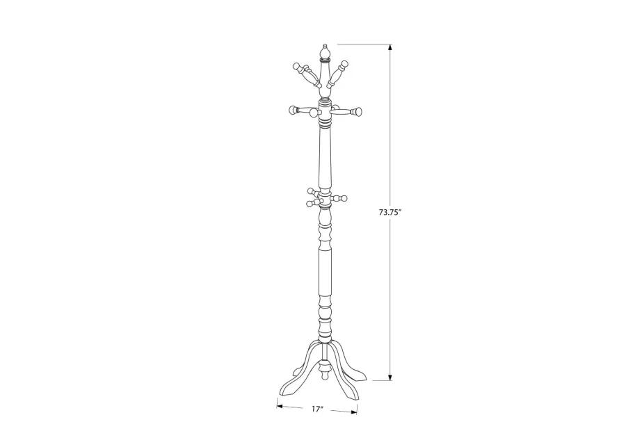 Oak Wood Traditional Coat Rack