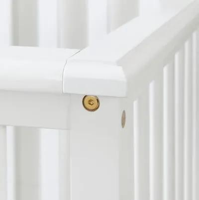 Savannah White Crib with Toddler Rail - South Shore