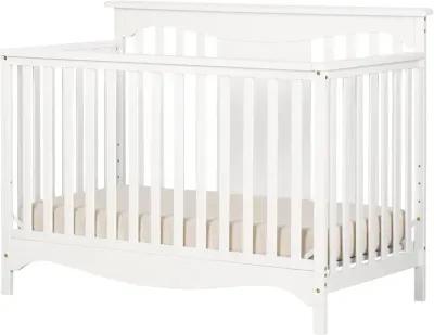 Savannah White Crib with Toddler Rail - South Shore