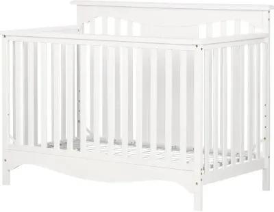 Savannah White Crib with Toddler Rail - South Shore