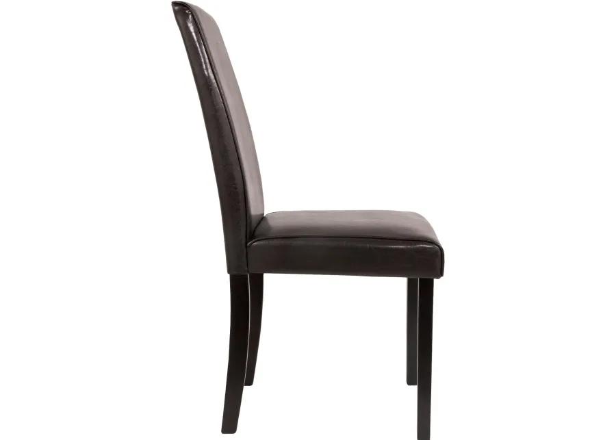 Kimonte Transitional Brown Dining Room Chair