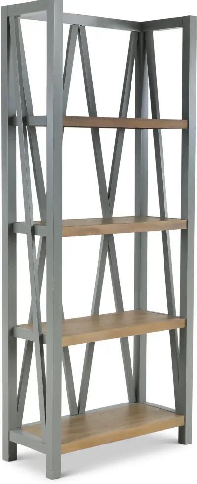 Amy Dove Gray Bookcase