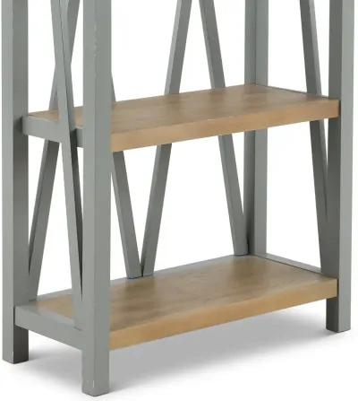 Amy Dove Gray Bookcase