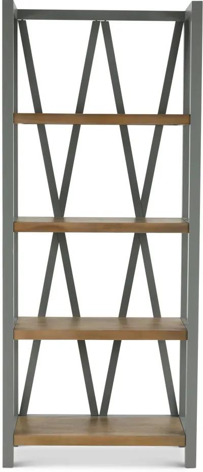 Amy Dove Gray Bookcase