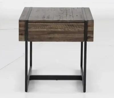 Modern Timber Brown Wood End Table