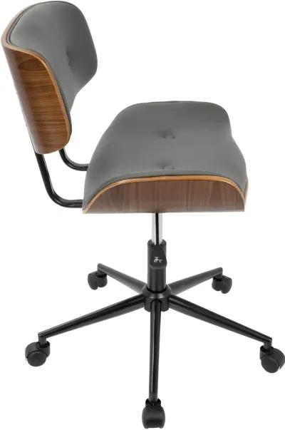 Lombardi Gray Office Chair