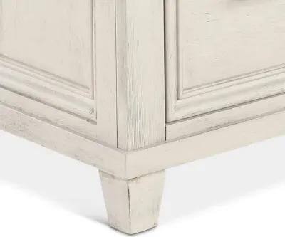 Caraway Antique White Executive Desk