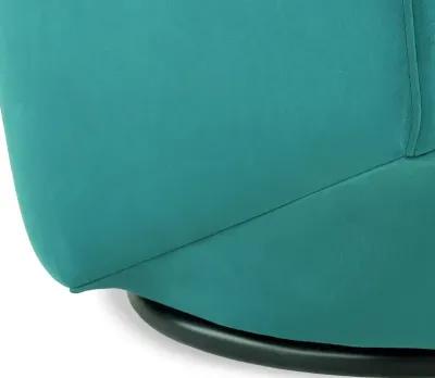 Jewel Velvet Emerald Swivel Accent Chair