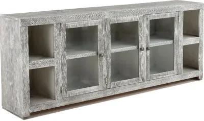 Avery Loft Limestone Gray 84" TV Stand