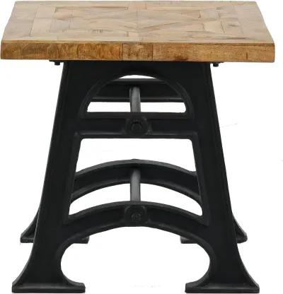 Unwin Industrial Reclaimed Wood End Table