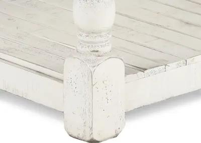 Stone Distressed White Coffee Table