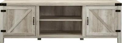 Cameron White Oak 70 Inch Farmhouse TV Stand - Walker Edison