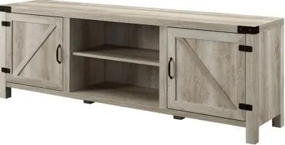 Cameron White Oak 70 Inch Farmhouse TV Stand - Walker Edison