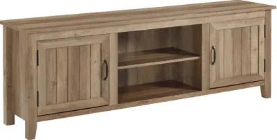 Carin Rustic Oak 70 Inch Wood TV Stand - Walker Edison