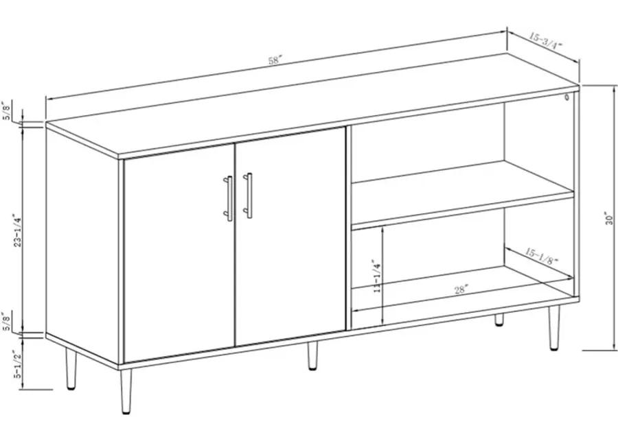 58 Inch Mid Century Modern TV Stand - Walker Edison