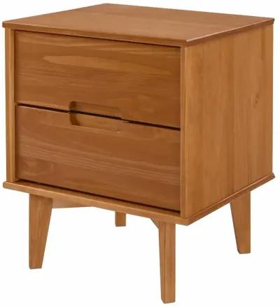 Sloane Mid-Century Modern Caramel Brown Nightstand - Walker Edison