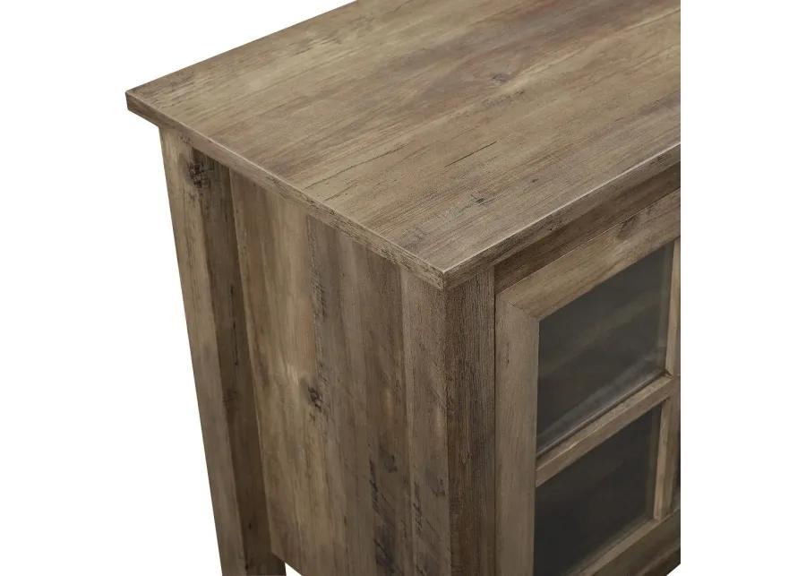 Fallon Rustic Oak 70 Inch Wood TV Stand - Walker Edison