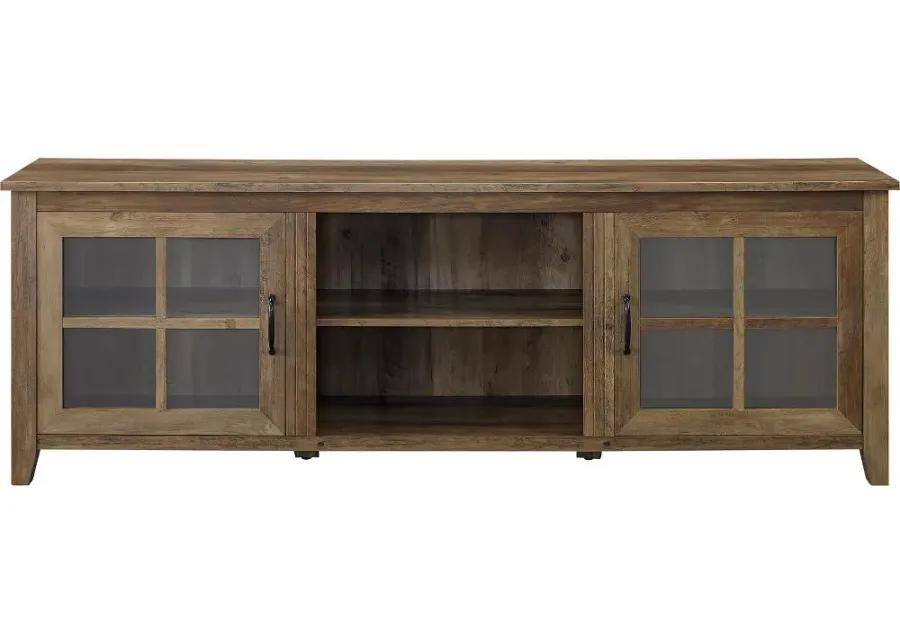 Fallon Rustic Oak 70 Inch Wood TV Stand - Walker Edison