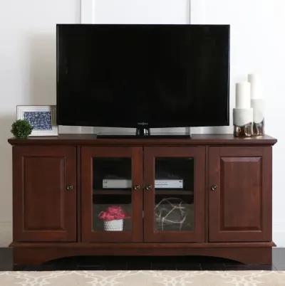 52 Inch Traditional Wood TV Stand - Walker Edison