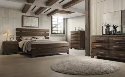 Forge Rustic Brown Queen Bed