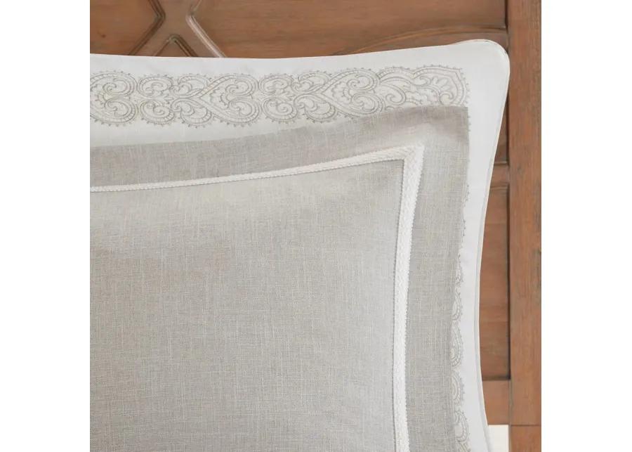 Taupe, Tan and Ivory King Barely There 9 Piece Bedding Collection