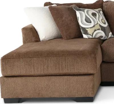 Tranquility Brown 3 Piece Sectional