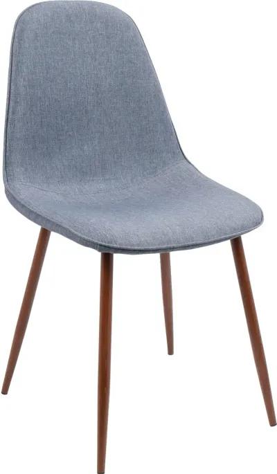 Mid Century Blue Dining Room Chair (Set of 2) - Pebble