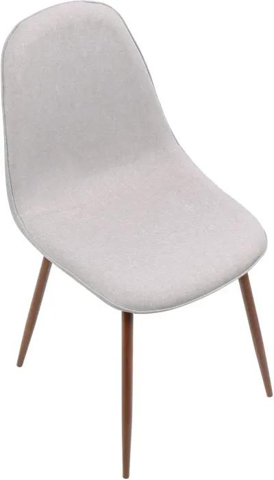 Mid Century Light Gray Dining Room Chair (Set of 2) - Pebble