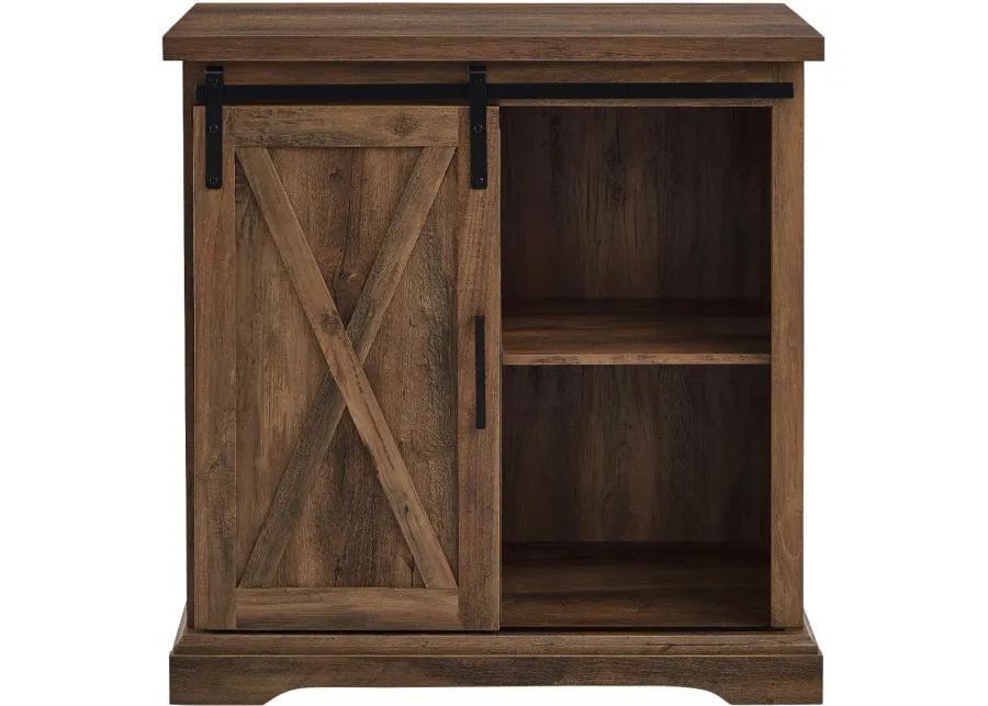 Carolina Rustic Oak Farmhouse Buffet Cabinet - Walker Edison