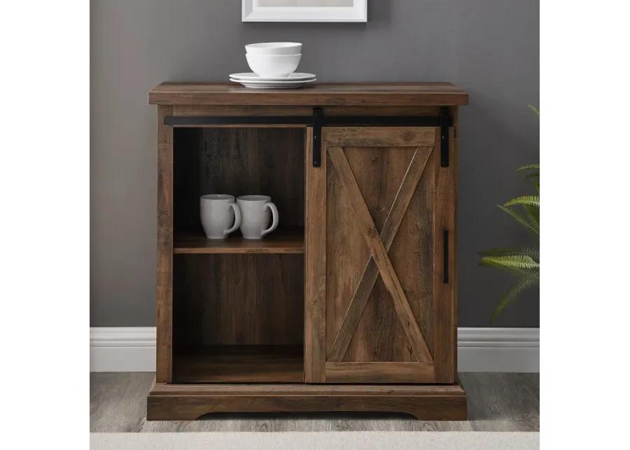 Carolina Rustic Oak Farmhouse Buffet Cabinet - Walker Edison