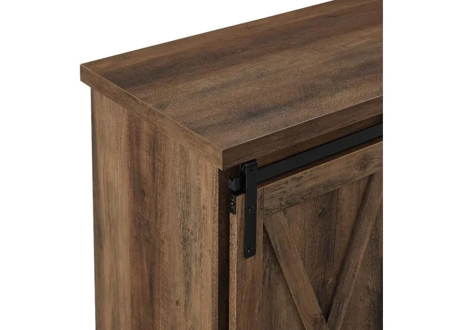 Carolina Rustic Oak Farmhouse Buffet Cabinet - Walker Edison