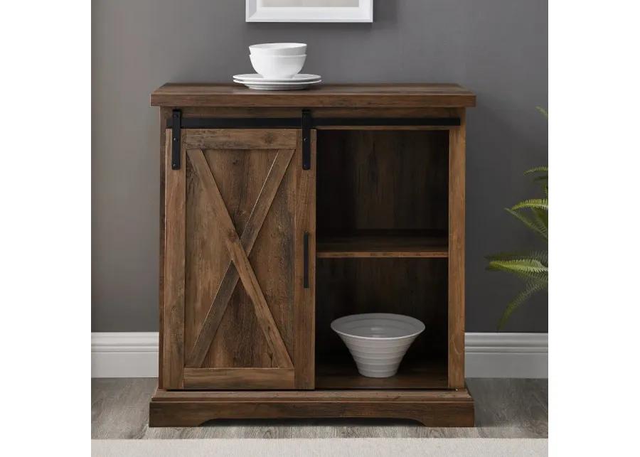 Carolina Rustic Oak Farmhouse Buffet Cabinet - Walker Edison