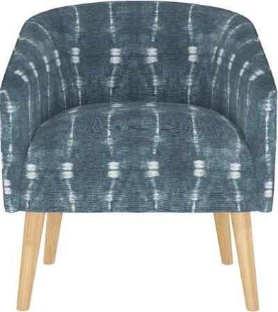 Deco Indigo Blue Ikat Accent Chair - Skyline Furniture