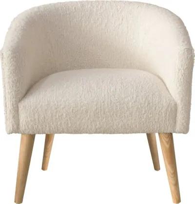 Deco Natural Faux Sheepskin Accent Chair - Skyline Furniture