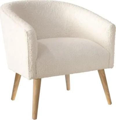 Deco Natural Faux Sheepskin Accent Chair - Skyline Furniture