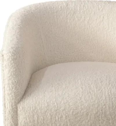 Deco Natural Faux Sheepskin Accent Chair - Skyline Furniture