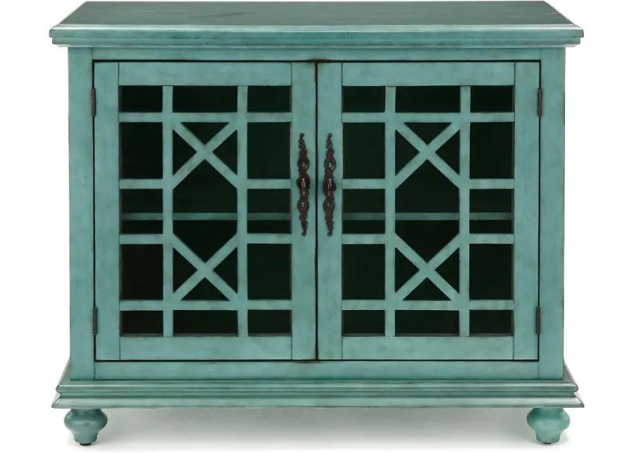 Casual Teal 38 Inch TV Stand - Jules