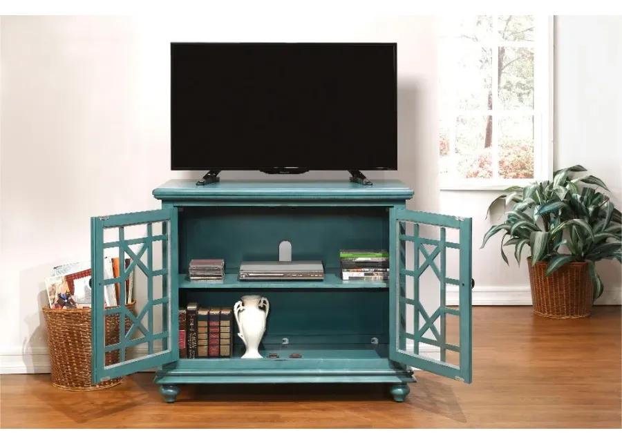 Casual Teal 38 Inch TV Stand - Jules