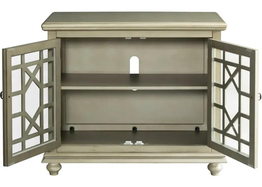 Jules Silver 38 Inch TV Stand