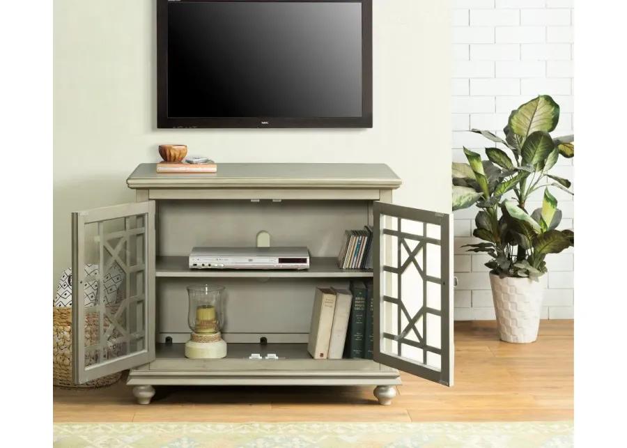 Jules Silver 38 Inch TV Stand