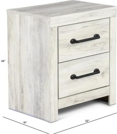 Sunrise Park Whitewash Nightstand