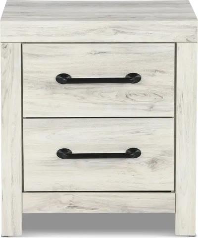 Sunrise Park Whitewash Nightstand