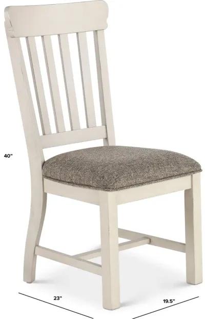 Drake White Upholstered Dining Chair