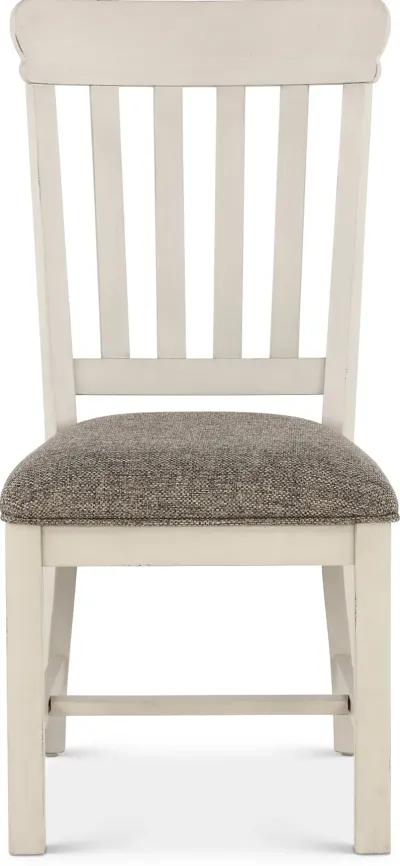 Drake White Upholstered Dining Chair