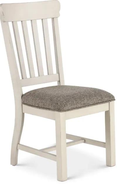 Drake White Upholstered Dining Chair