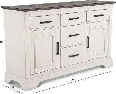 Drake Country White Dining Room Sideboard