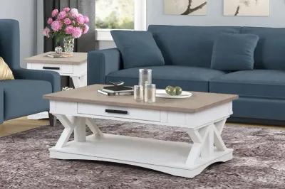 Amy Cotton White Coffee Table