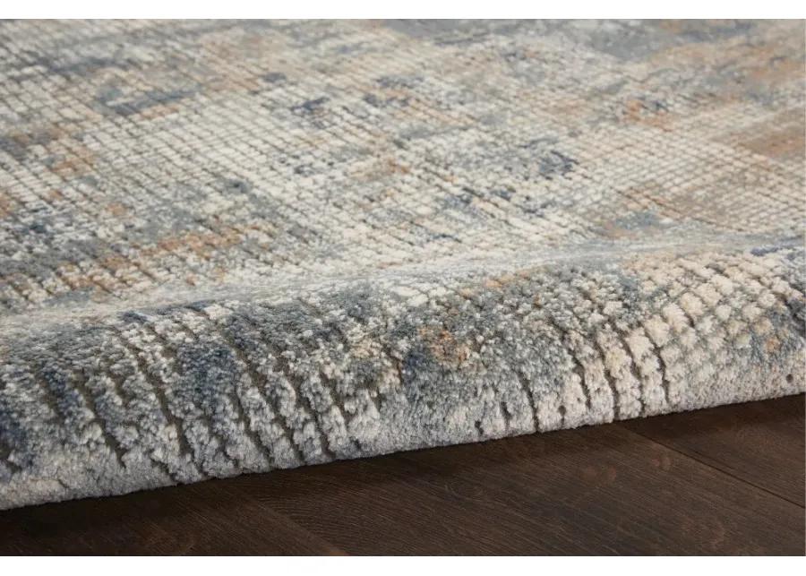 Quarry 8 x 10 Blue and Beige Area Rug